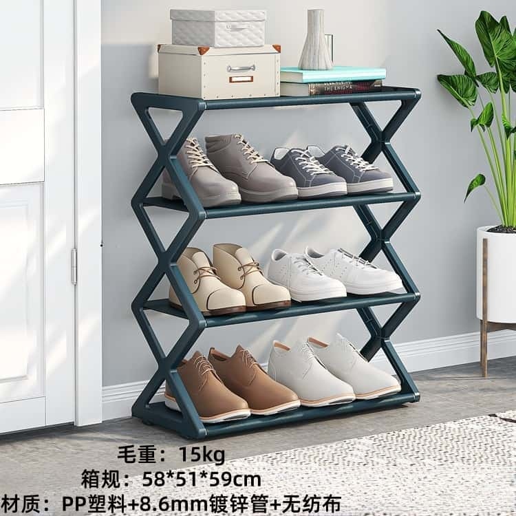 2509X Shoe Rack 4 Layers-green (Boxed) 4