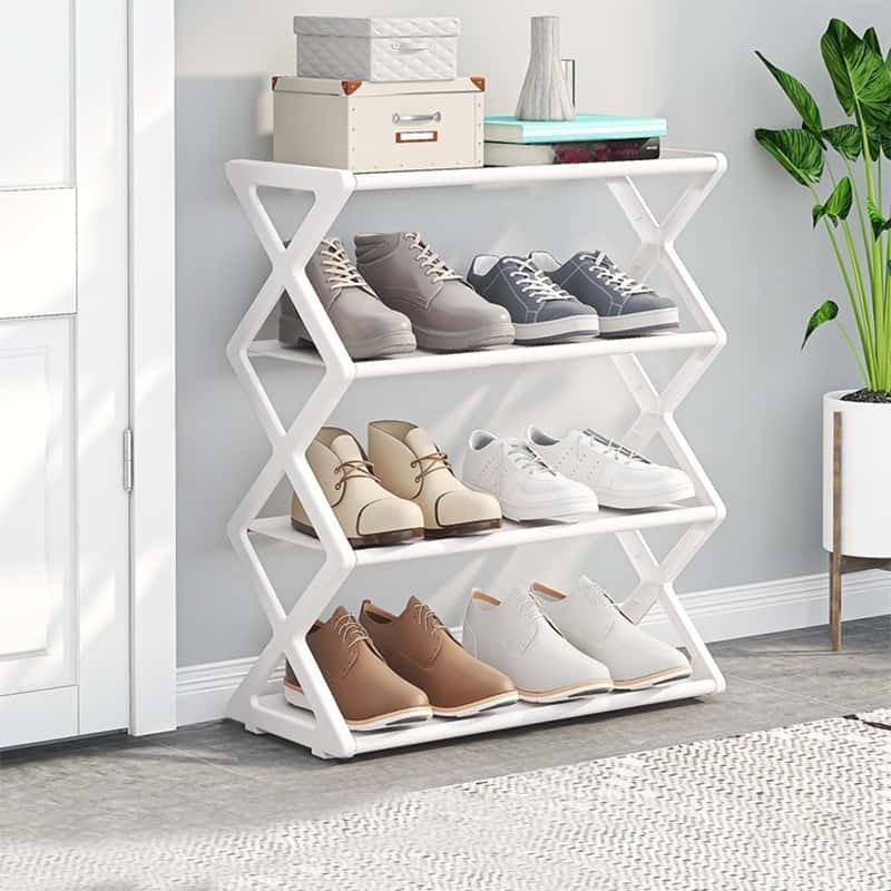 2509X Shoe Rack 4 Layers-white (OPP Bag)