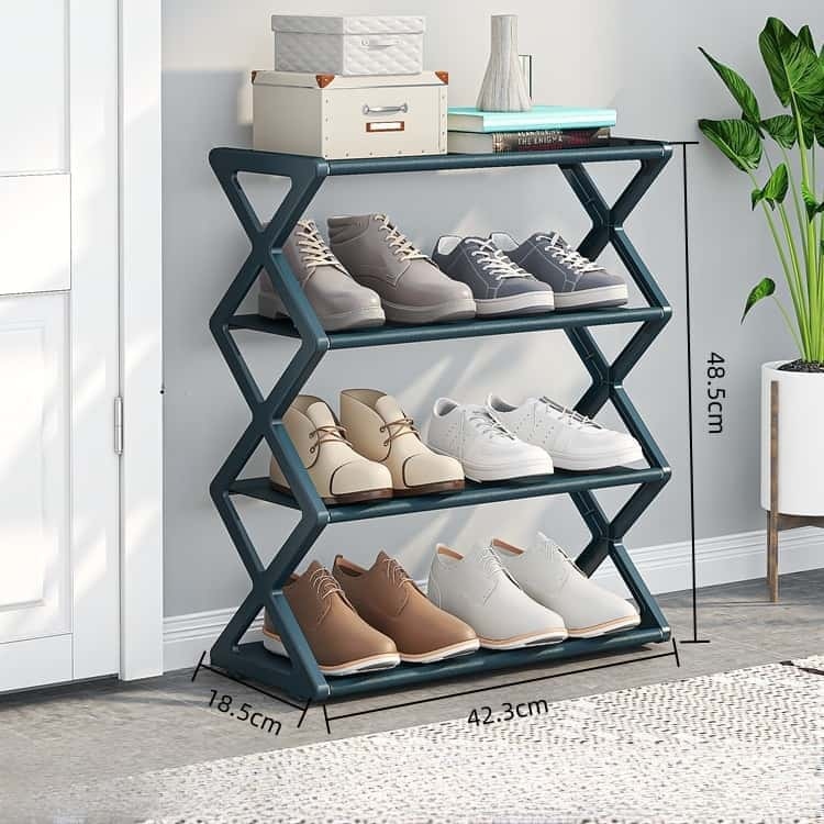 2509X Shoe Rack 4 Layers-green (OPP Bag) 3