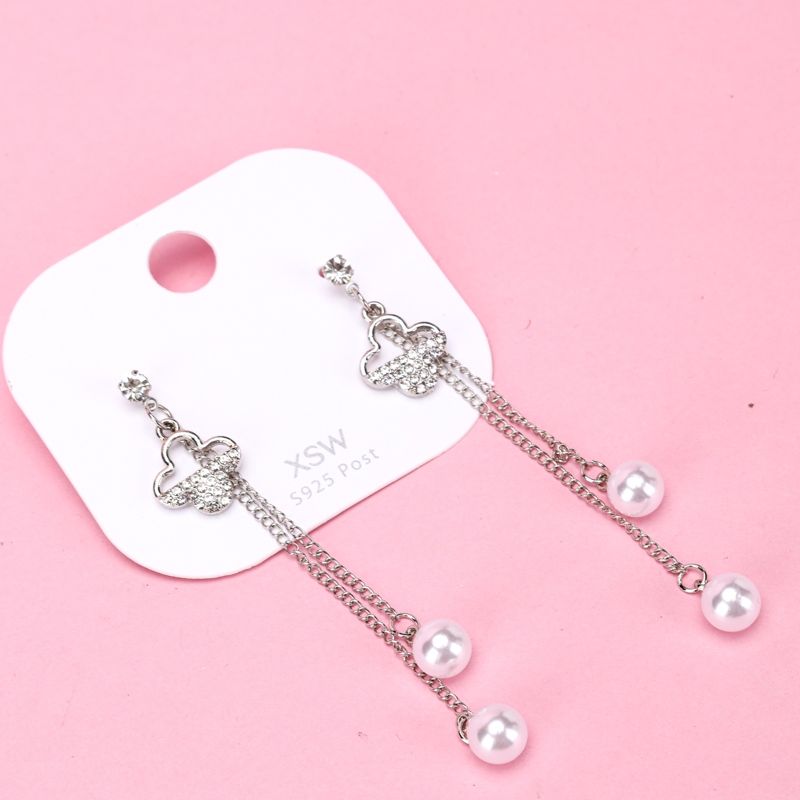 Pendientes Colgante de Perlas Largas 4