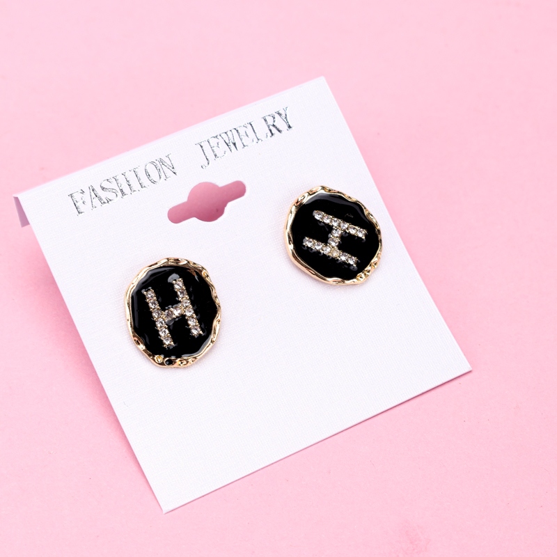 Nuevos Pendientes Redondos H Stud 3