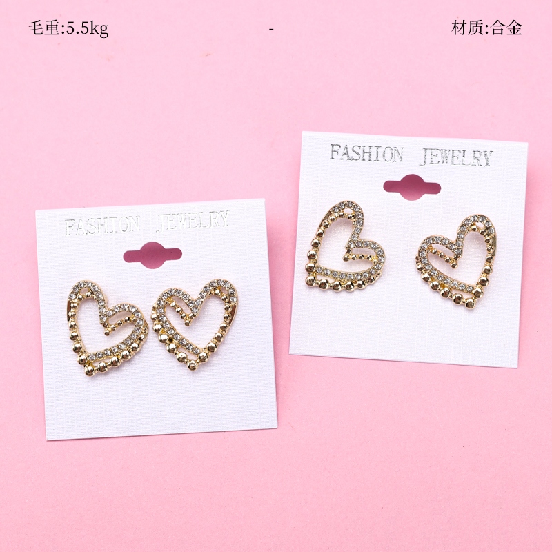 Pendientes de Amor Doble Microincrustados 2