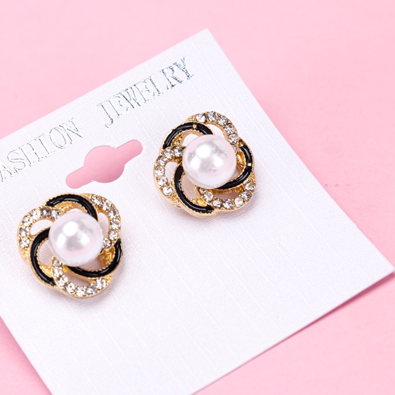 Pendientes de Perla Con Viento de Micro-set 3
