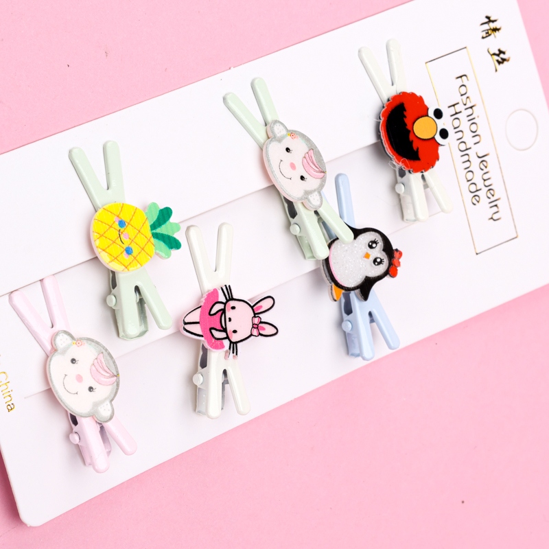 Caja de Seis Accesorios de Dibujos Animados Color Clip 3
