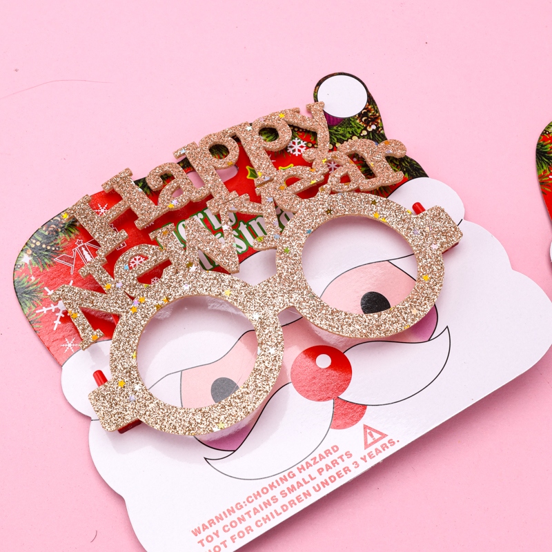 Feliz Navidad Gold Glasses 3