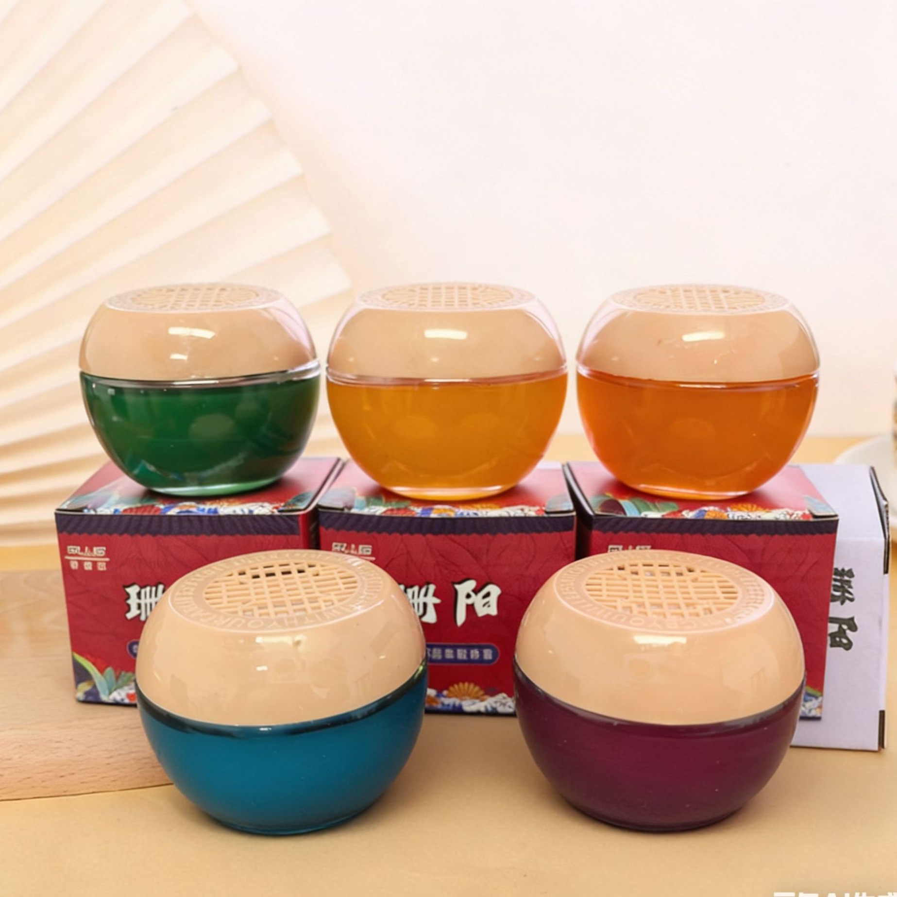 Pelo de Bolas Sin Fuego Guofeng Creativo Coche Interior Balm (90g)
