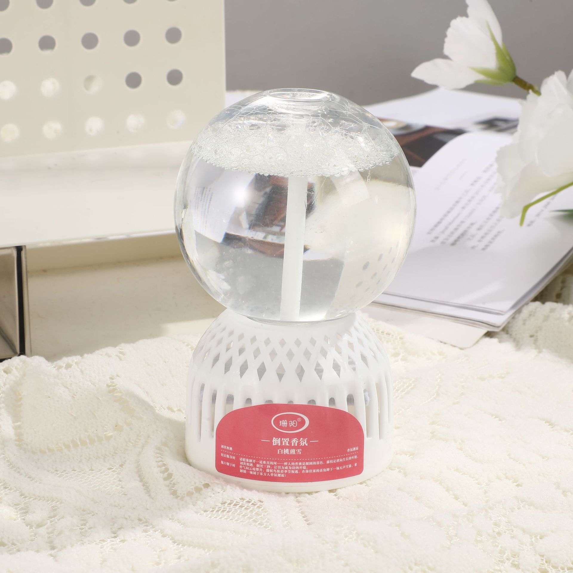 Cabello de Bola Sin Fuego Hogar Invertido Aromaterapia Interior (350ml) 4