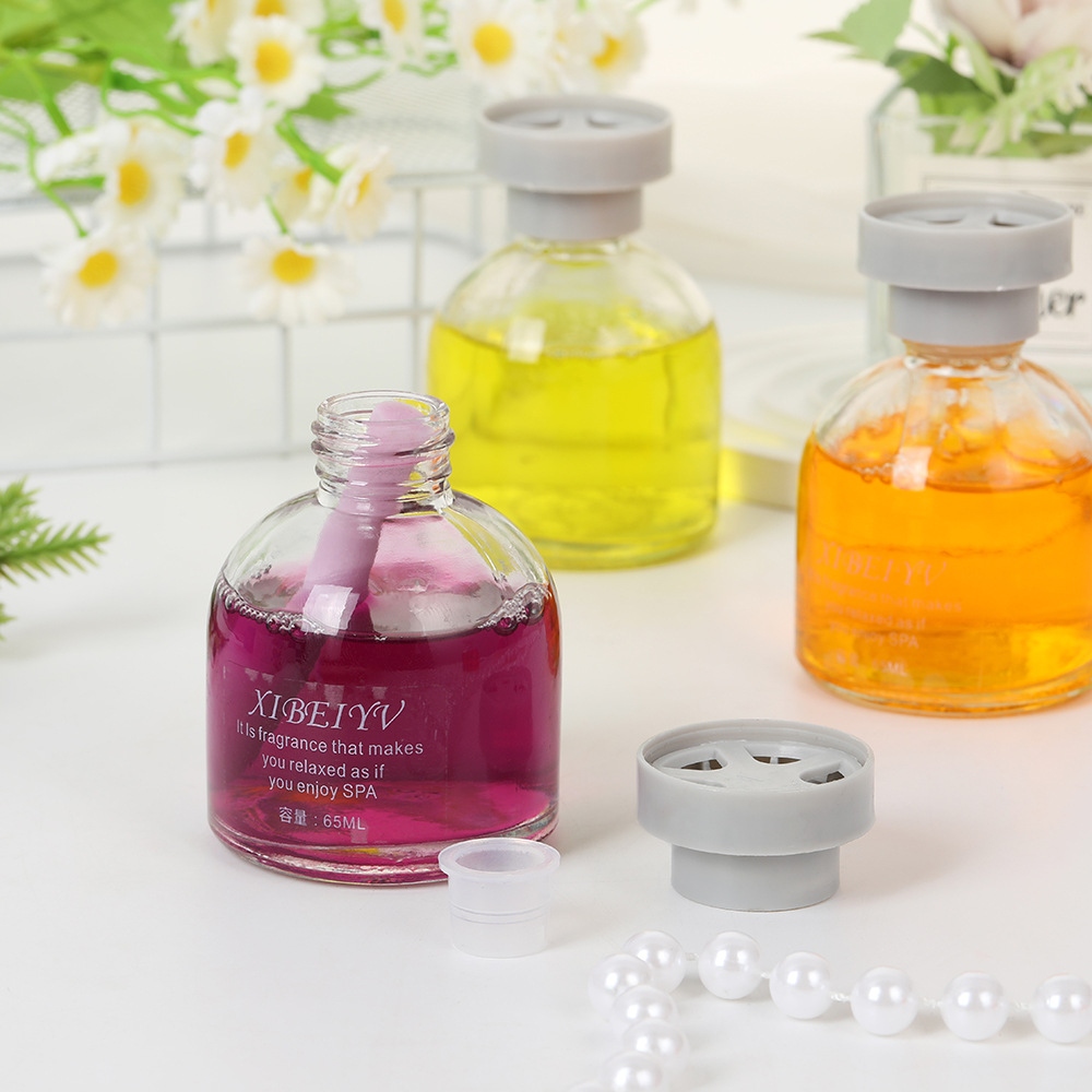 Botella de Plástico Sin Fuego de Pelo de Bola Girando Aromaterapia de Coche Interior (65ml) 5