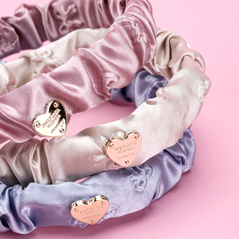 Satin Love Accessory Pleated Head Buckle 4