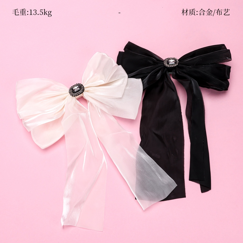 Accesorios de Zircon Ribbon Bow Duck Clip 2