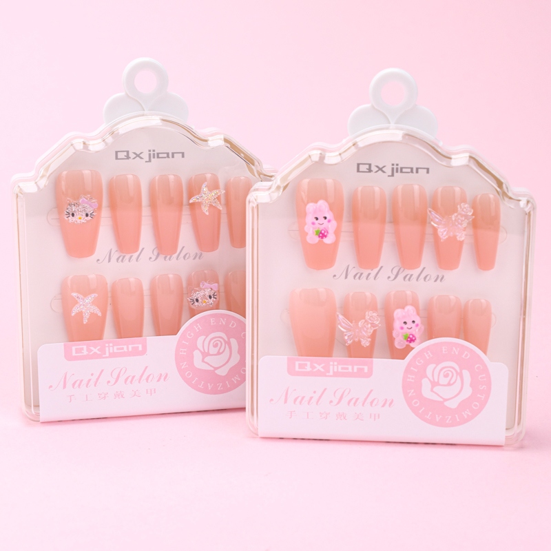 937 Francés Caricatura Accesorios Fake Nails 3