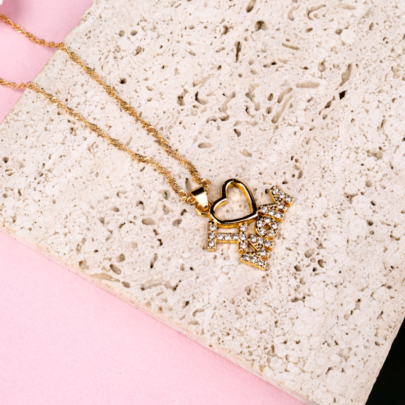 Diamantes Carta Collar de Corazón 4