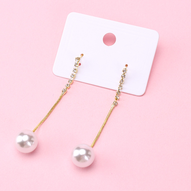 Pendientes Colgante de Perlas Largas 3