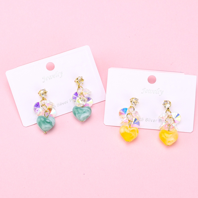 Pendientes de Piedras Preciosas de Color Largo 3