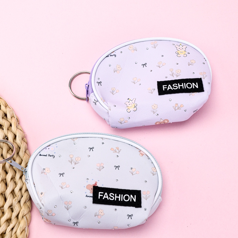Bolso Semi-redondedo Pequeño Elefante Para Imprimir Con Etiqueta 3