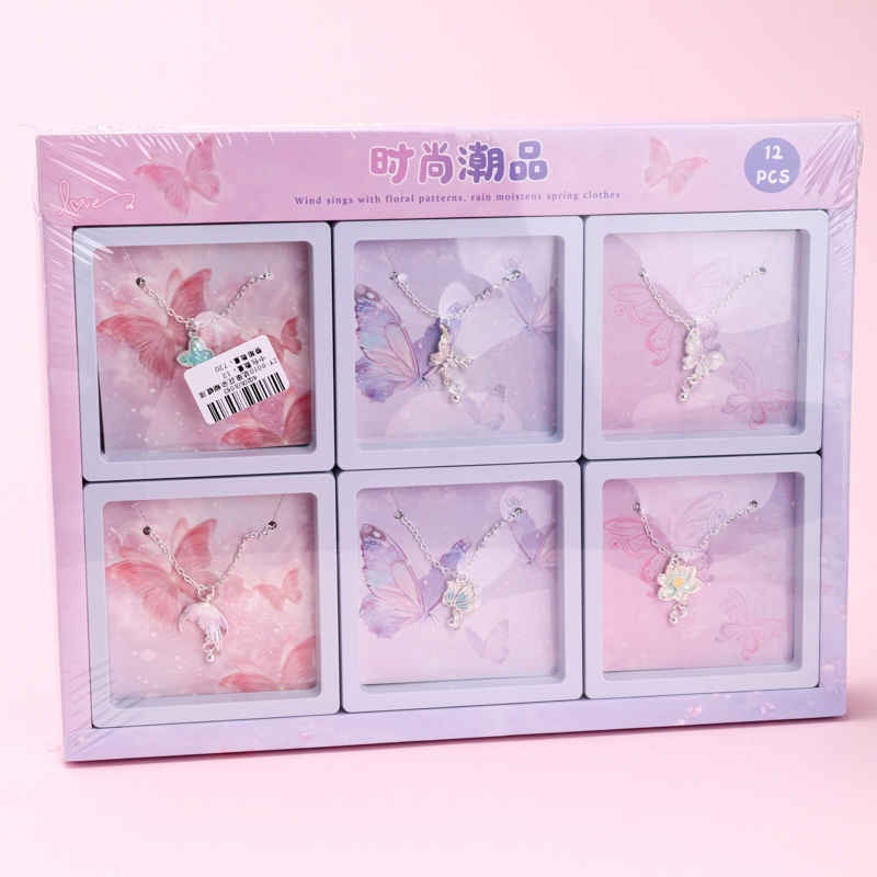 ZY-8010 Esmalte Flor Collar de Mariposa 4