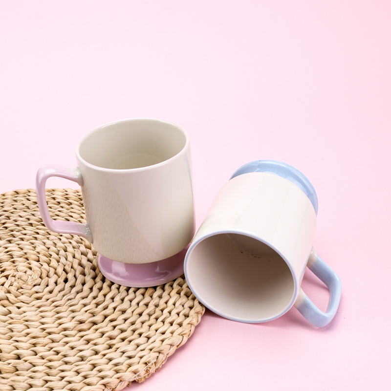 C234UNA Taza de Cerámica de Pie Alto (Pattern Random) 3
