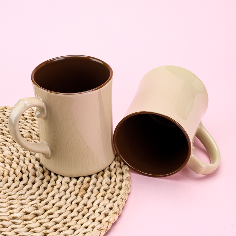 C- 23 Color Glaze Cerámica Taza (Color Al Azar) 3
