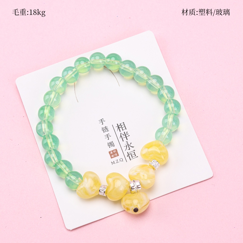 Pulsera de Cristal Peach Colorido 2