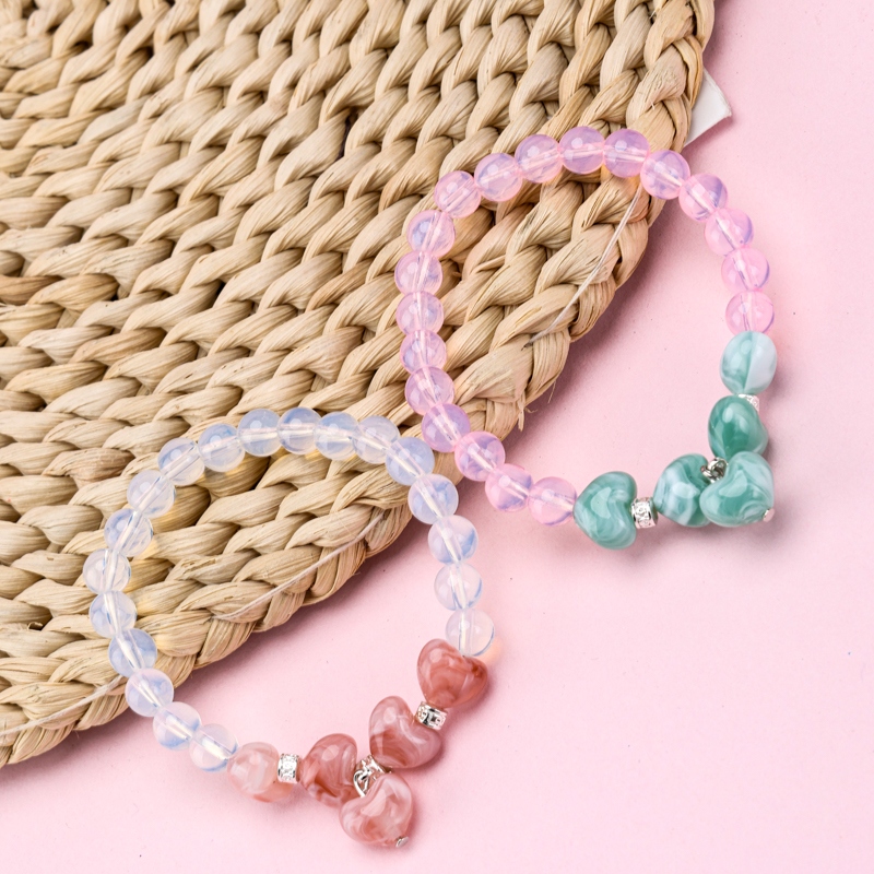 Pulsera de Cristal Peach Colorido 3