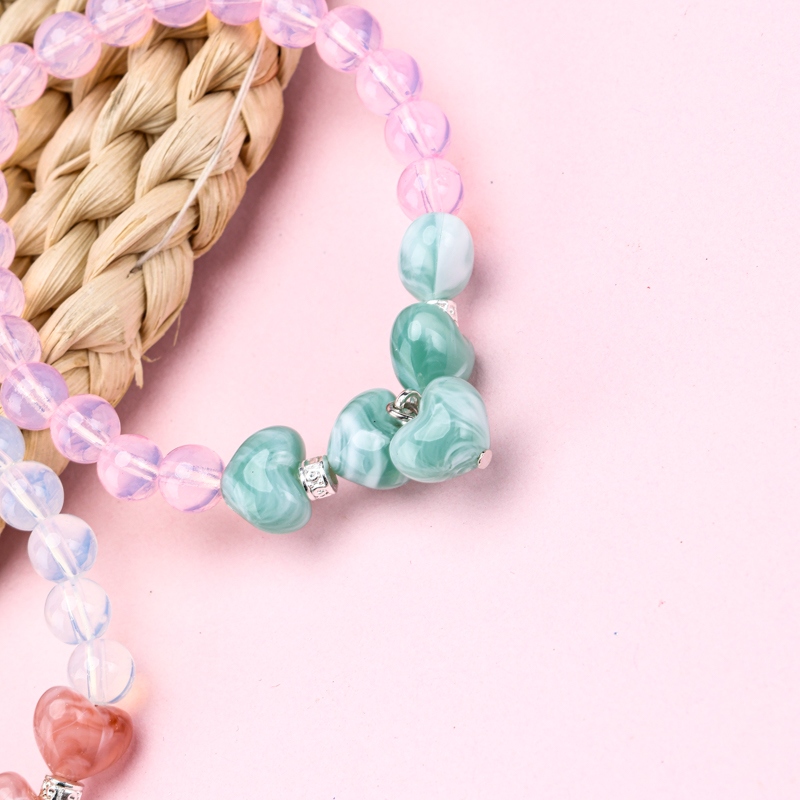 Pulsera de Cristal Peach Colorido 4