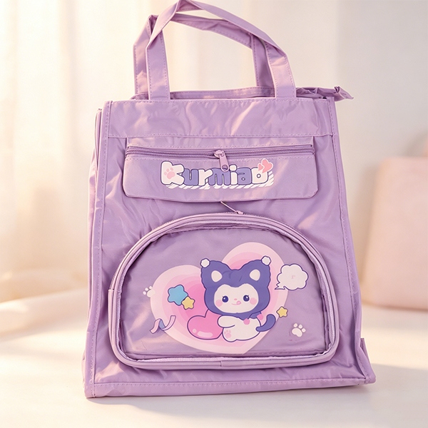 TH003C Vertical Portátil de Cinco Capas Bolsa de Tutorial [Meow de Gas de Leche]] 3