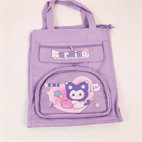 TH003C Vertical Portátil de Cinco Capas Bolsa de Tutorial [Meow de Gas de Leche]] 4