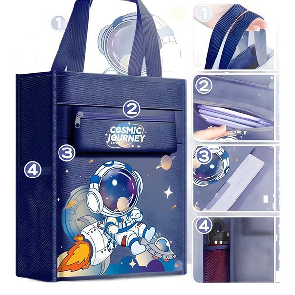 TH003E Vertical Portátil de Cinco Capas Bolsa Tutorial [Astronaut]] 2