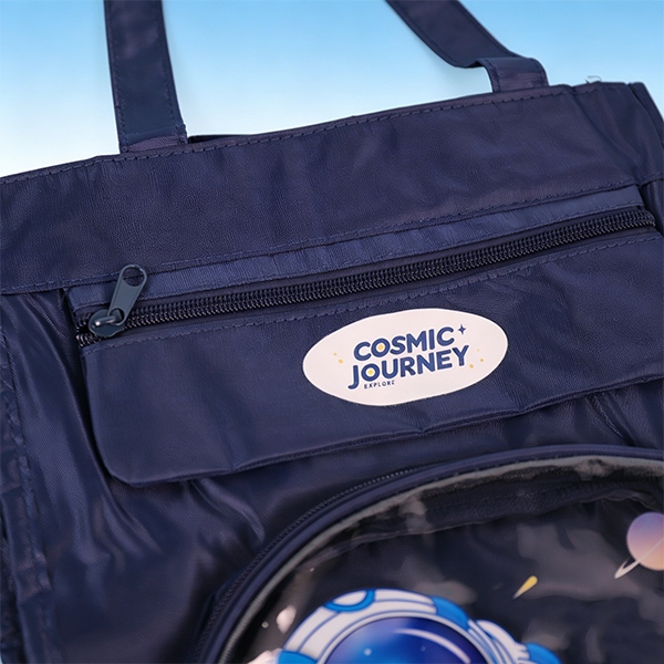 TH003E Vertical Portátil de Cinco Capas Bolsa Tutorial [Astronaut]] 4