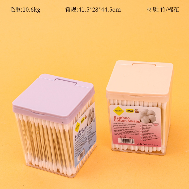 183 Caja de Bambú Swab (200) 2