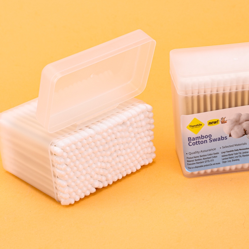 207 Caja Rectangular Bambú Swab (200) 3