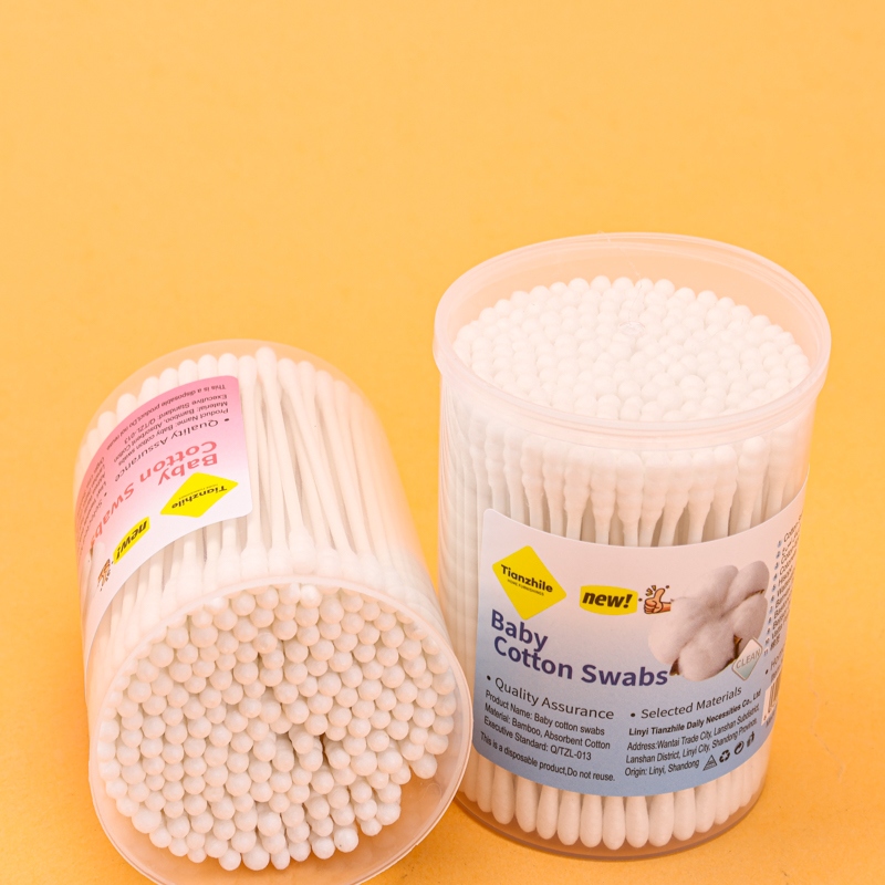 208 Caja Redonda Papel Bastón Algodón Swab (200) 3