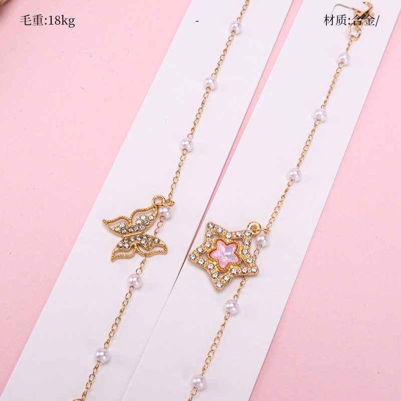 Nuevo Diamante Accesorios Pulsera de Perlas