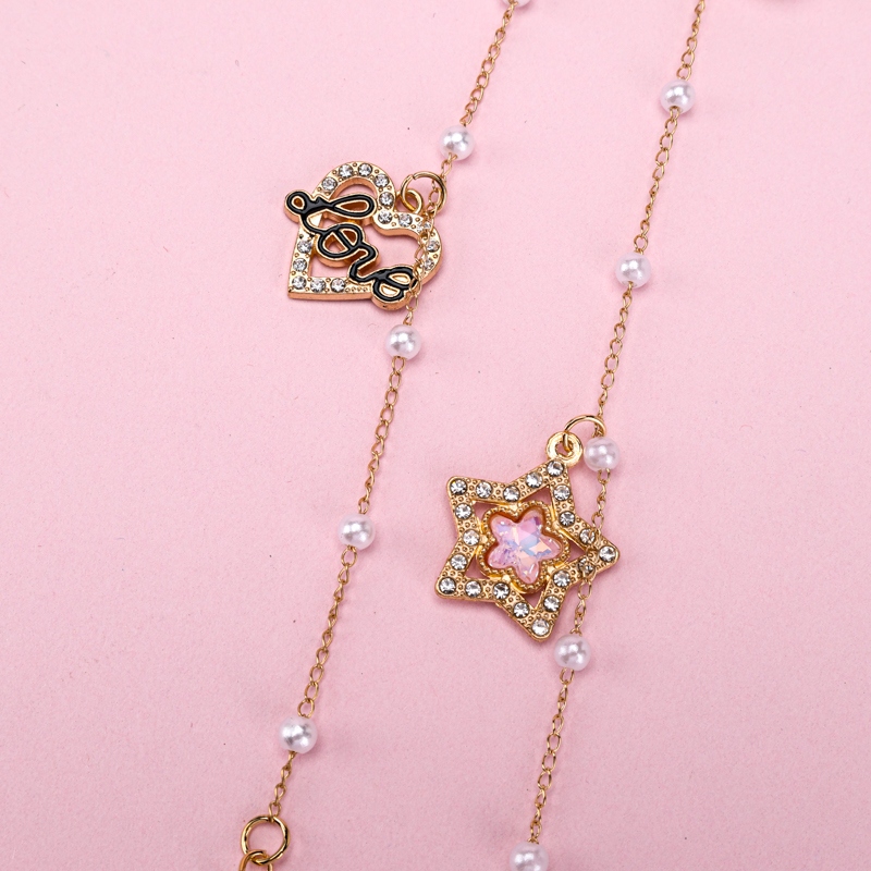 Nuevo Diamante Accesorios Pulsera de Perlas 3