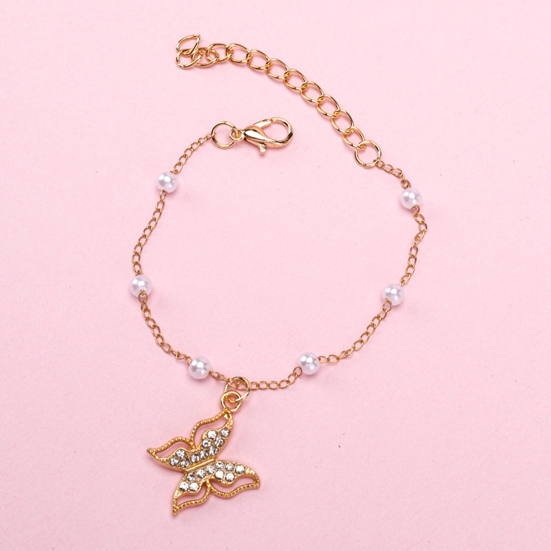 Nuevo Diamante Accesorios Pulsera de Perlas 4