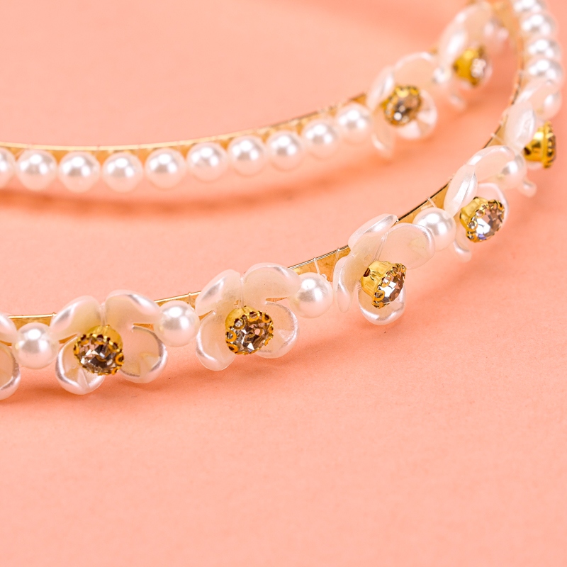 Rinstone Camellia Pearl Head Buckle 6