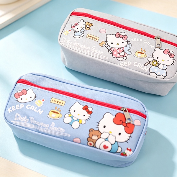 TS-183 Caja de Lápiz Doble Gatito 4