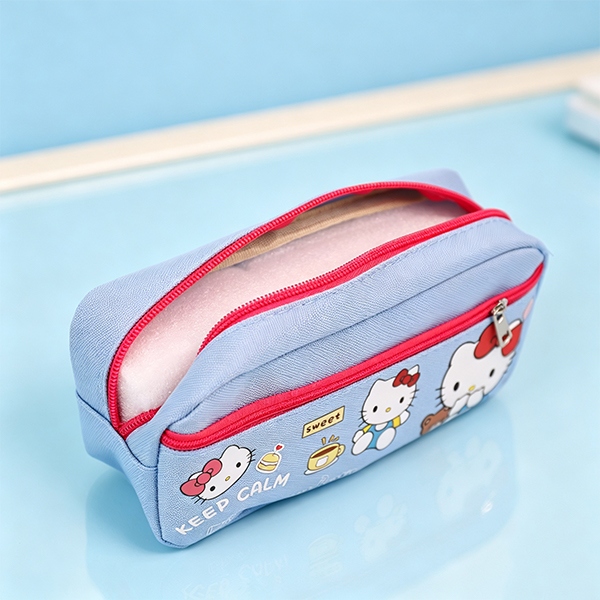 TS-183 Caja de Lápiz Doble Gatito 5