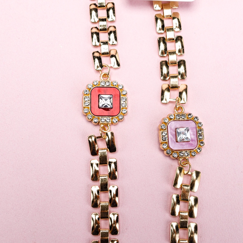 Moda Cuadrado Zircon Accesorios Pulsera 3