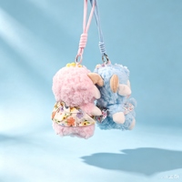 Floral Skirt Lamb Plush Colgante 4