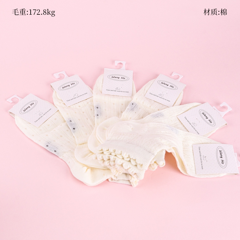 Pequeños Calcetines Blancos Encaje Señoras