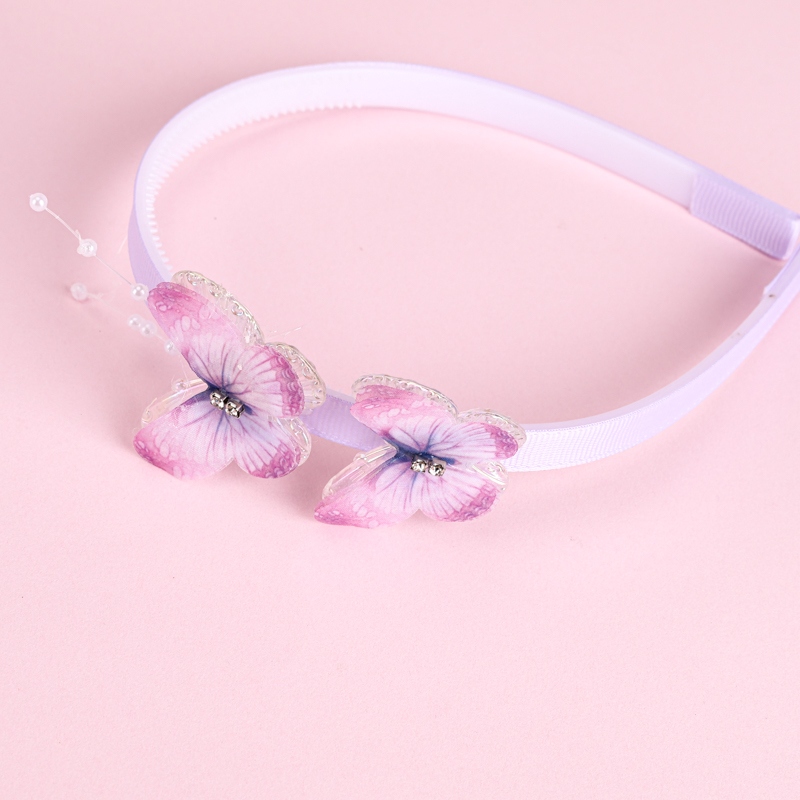 Recuadro 2 Butterfly Rhinestone Cabeza Infantil 3