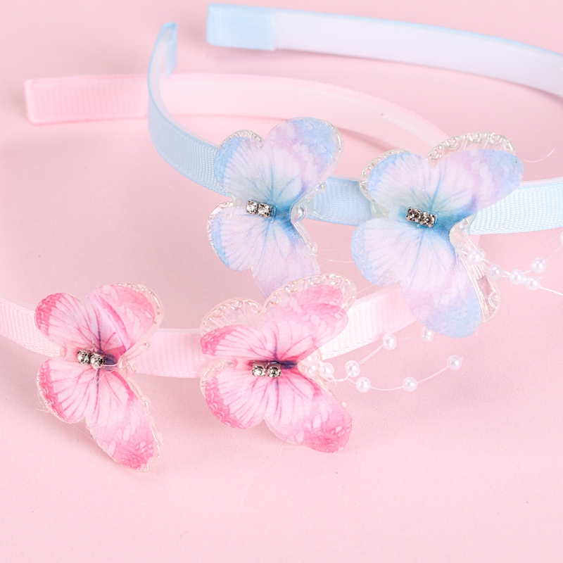 Recuadro 2 Butterfly Rhinestone Cabeza Infantil 4