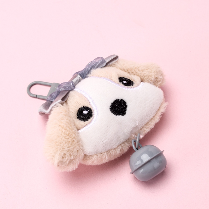Colgante Bow Bell Dog Plush 4