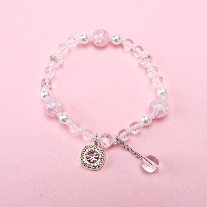 Colgante de Diamante de Color Pulsera de Perlas de Cristal 3