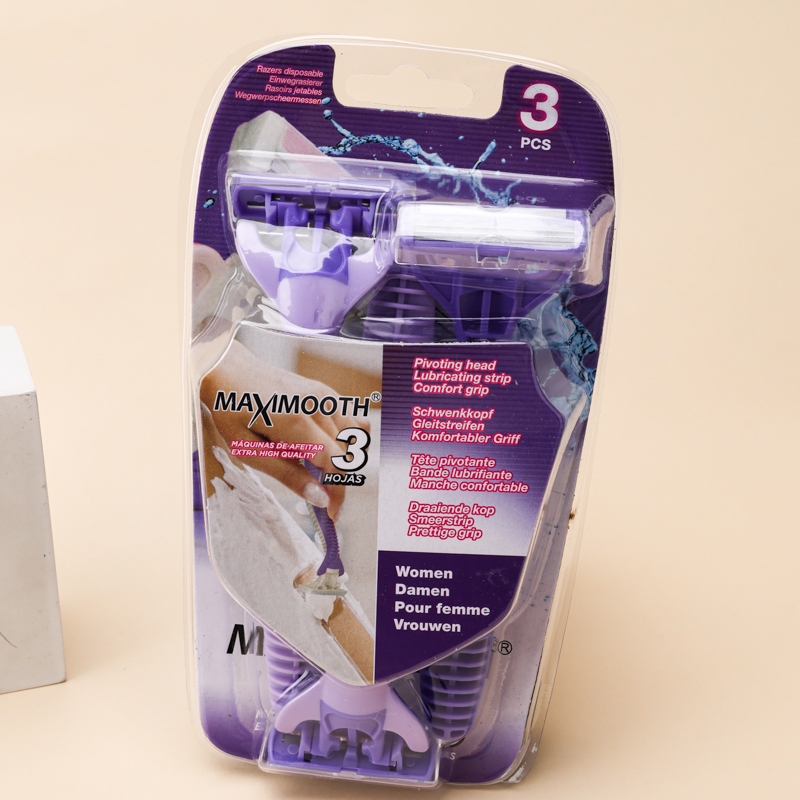 3389P Morado de Tres Capas de Afeitar (3pc) 4