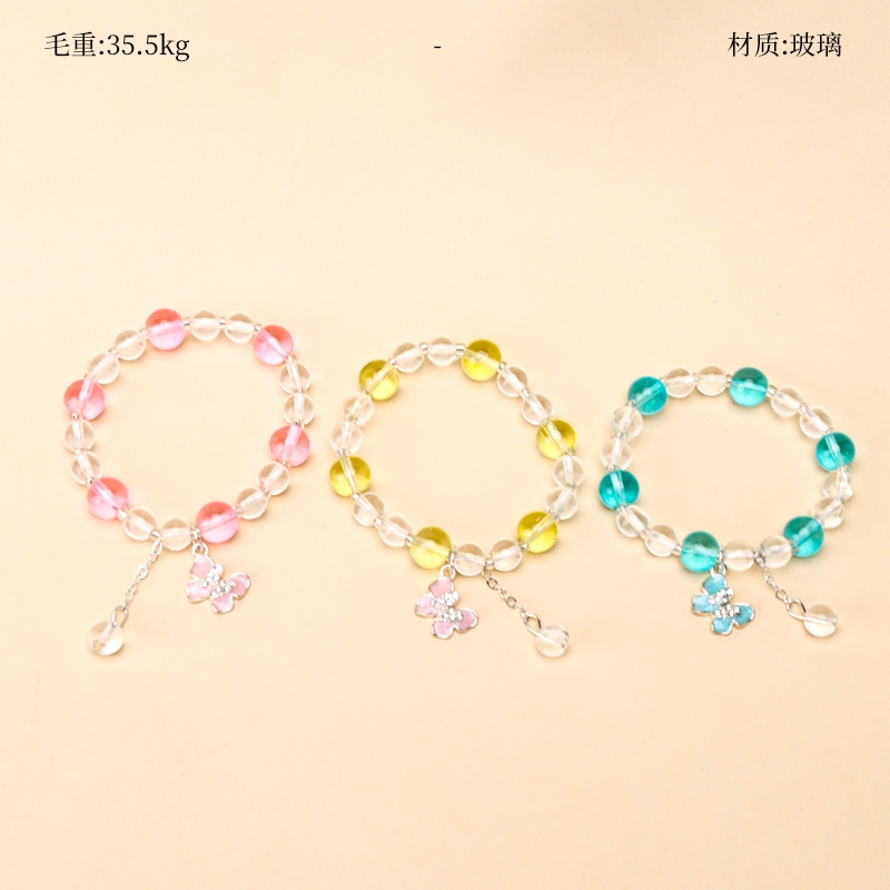 Pulsera de Cristal de Mariposa de Punto de Goteo 2