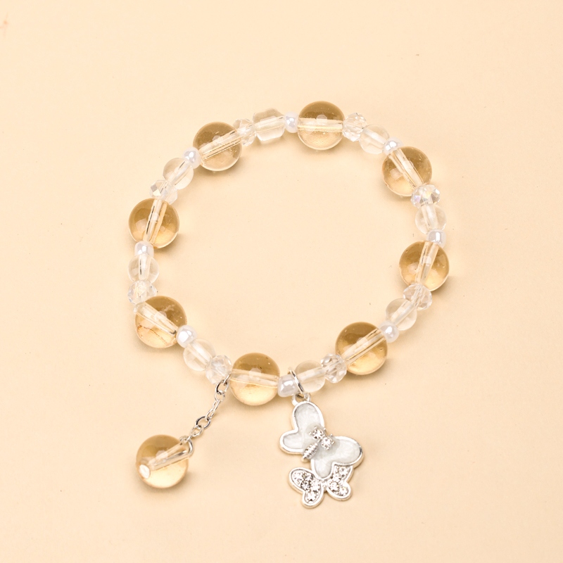 Dos Pulsera de Cristal Mariposa 3