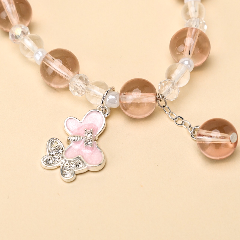 Dos Pulsera de Cristal Mariposa 4