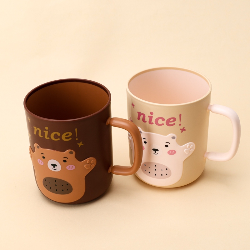 CHT-8122 Cute Panda Copa Mouth de Dos Colores 3